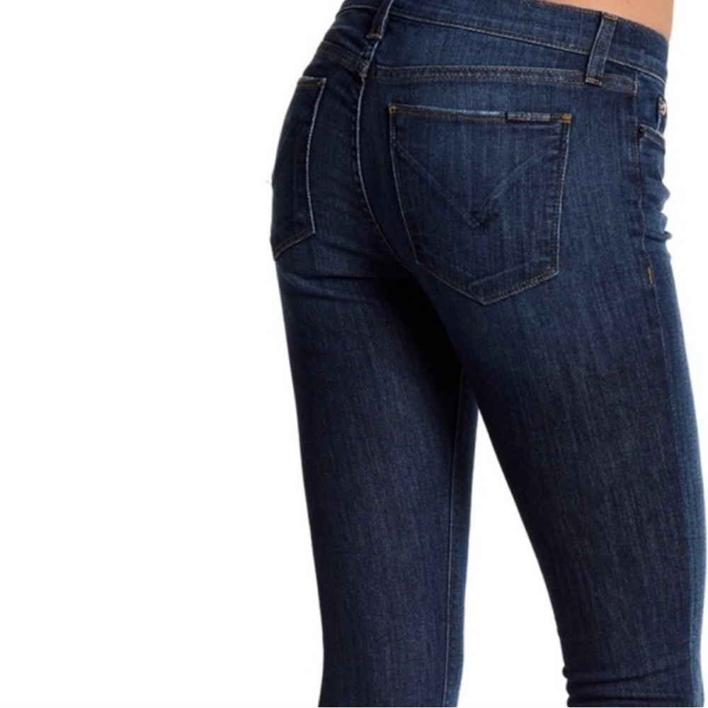 Hudson Krista Super Skinny Distressed dark denim size 29